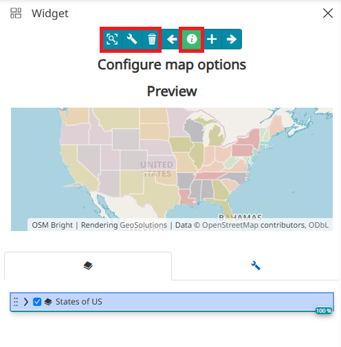 Adding widgets - MapStore